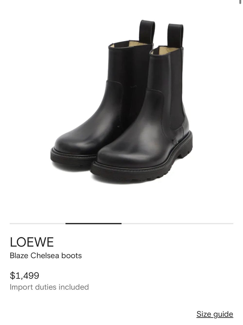 Loewe Black Blaze Chelsea Boots - Picture 6 of 6